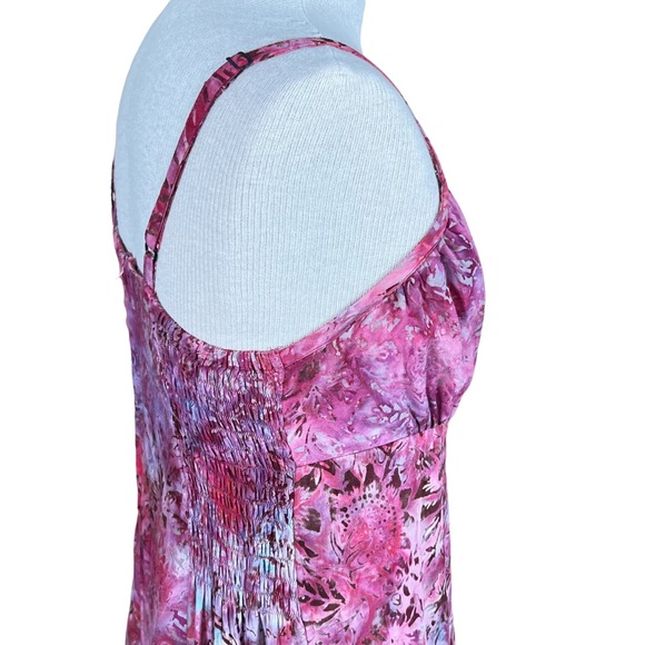 Sandbar Batik Maxi Dress With High Slit In Front & Built In Skirt Beneat… - Picture 9 of 13